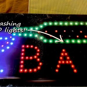 LED flashing light bar sign